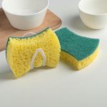 Губка для мытья посуды с держателем, 11x7x2,5 см