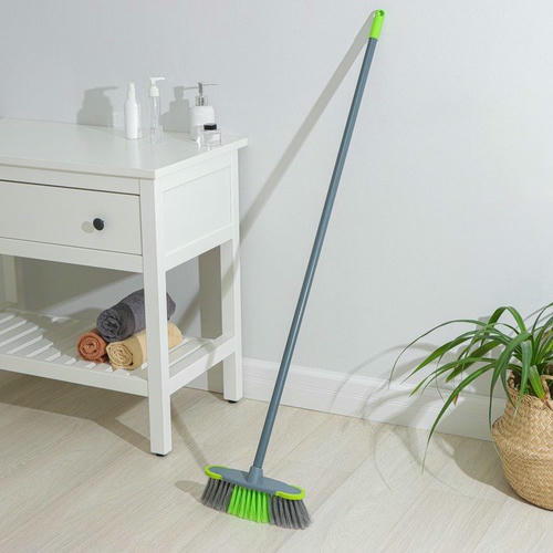 Щётка для пола с отбойниками Доляна, черенок из нержавеющей стали, 27x6x126 см, цвет МИКС — изображение 2