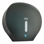 Диспенсер для туалетной бумаги, пластиковый, цвет черный