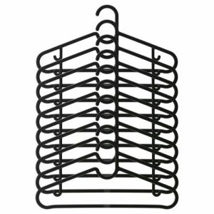 Набор плечиков СПРУТТИГ, 10 шт, цвет чёрный