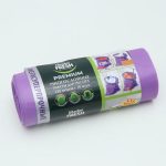 Мешки для мусора многослойные 120 л, 60 мкм, 110x70 см, ПНД, 10 шт, цвет сиреневый