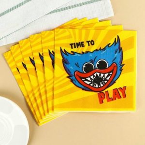 Салфетки бумажные Монстр, 33х33 см, 20 шт., 3-х слойные