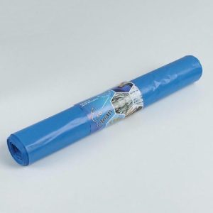 Мешки для раздельного сбора мусора, 120 л, 70x108 см, 10 шт, ПВД, 40 мкм, для бумаги, цвет синий