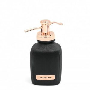 Дозатор для жидкого мыла Kelsey, цвет чёрный, 280 мл