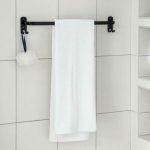 Держатель для полотенец, 4 крючка, 58x10x7,5 см, цвет чёрный