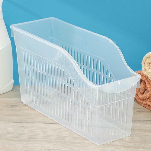 Контейнер для хранения на колёсиках RICCO, 6 л, 35,5x13x20 см, с ручкой, прозрачный — изображение 2