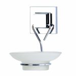 Мыльница подвесная, самоклеящаяся, цвет хром