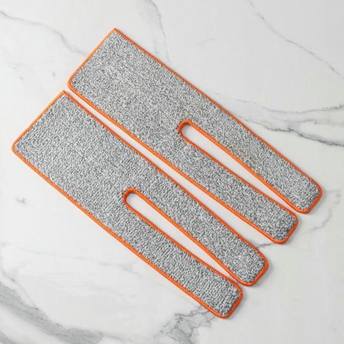 Набор насадок для плоской швабры с отжимом, 38x12 см, микрофибра, 2 шт, цвет МИКС — изображение 2