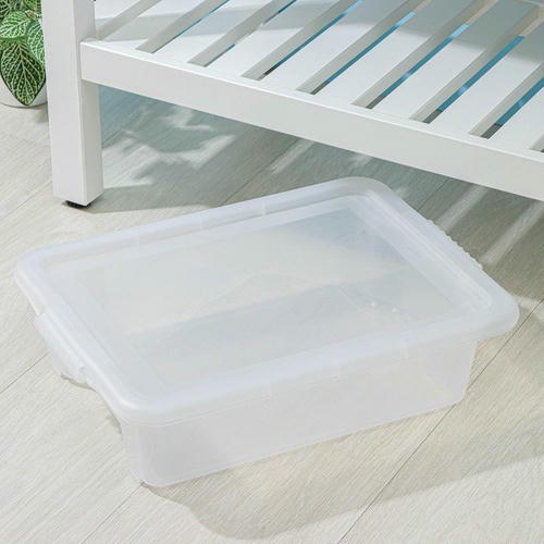 Контейнер для хранения с крышкой Porter, 8 л, 43x31,5x11 см, цвет прозрачный — изображение 2