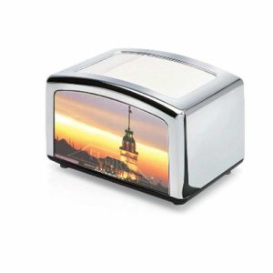 Диспенсер для бумажных салфеток 14 х 9,3 см, цвет хром