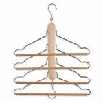 Вешалка комбинированная, дерево, металл