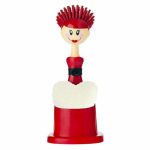 Щётка для посуды + губка на подставке Dolls