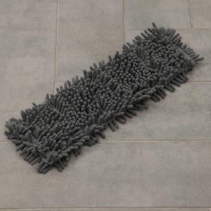 Насадка для плоской швабры 41x12 см, микрофибра букля, 76 гр, цвет серый