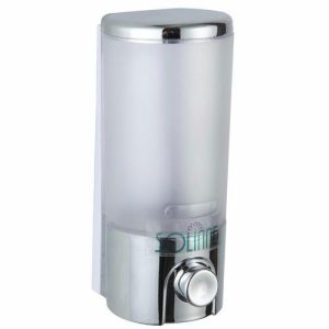 Дозатор для жидкого мыла пластиковый Solinne, цвет хром, 380 мм