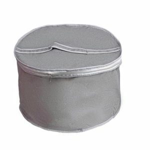Тубус для головных уборов 33x33x20 см, цвет серый