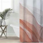 Штора для ванны Доляна «Беж», с люверсами, 180x180 см, полиэстер