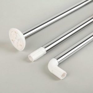 Карниз для ванной комнаты п-образный, 90x90x90 см, нержавеющая сталь