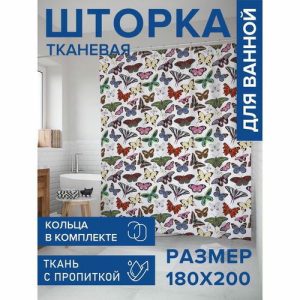 Фотоштора в ванную, размер 180х200 см