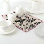 Коврик для сушки посуды Доляна «Франция, я люблю тебя», 20x30 см, лён, цвет МИКС