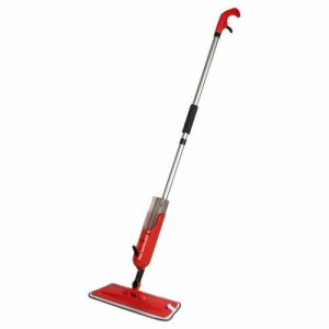 Швабра для мытья пола Pioneer с распылителем, прямоугольная, 140 см, цвет красный