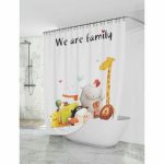 Штора для ванн «Семей-ка!» 180х200 см,