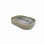 Мыльница Lenox, овальная, 13 х 3 см, пластик, цвет бежевый