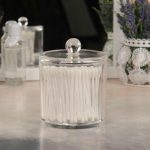 Органайзер для хранения ватных палочек, d 9,3 x 13 см, в картонной коробке, цвет прозрачный