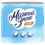 Туалетная бумага «Мягкий знак» Classic, белая , 2 слоя, 4 рулона
