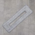 Насадка для плоской швабры с вертикальным отжимом, 38x12 см, ммикрофибра, цвет серый