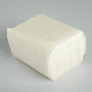 Салфетка для настольного диспенсера белая однослойная, 200 л, 17см*21см