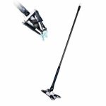 Швабра для мытья пола Pioneer крестообразная, 136 см, цвет синий-серый