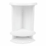 Полка угловая, 17x18x37 см, цвет белый