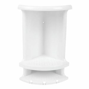 Полка угловая, 17x18x37 см, цвет белый