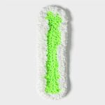 Насадка для плоской швабры с гибкими краями Доляна, 38x8 см, 90 гр, микрофибра букли, цвет белый