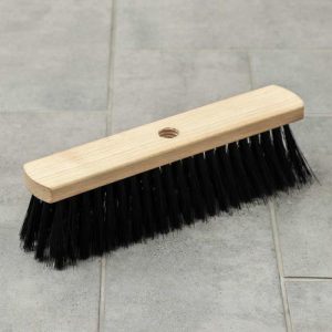 Щётка для подметания пола, с еврорезьбой, 28x5x1,6 см, 80 пучков, бук, синтетическая щетина