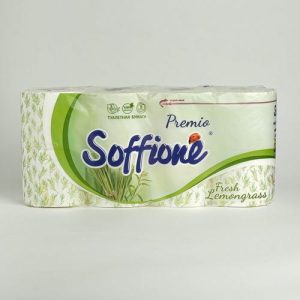 Soffione т/б Премиум Фреш Лемонграсс 3 слоя 8 рулонов