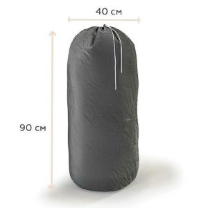 Сумка-мешок для стирки белья большой, цвет серый