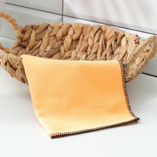 Салфетка для стёкол и зеркал Доляна, 30x30 см, цвет МИКС