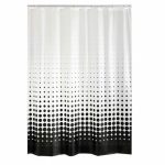 Штора для ванных комнат Blacky черный 240х180 см