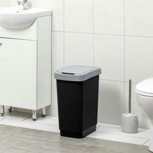 Контейнер для мусора «Твин», 25 л, цвет серый