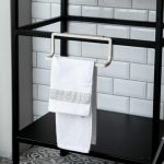 Вешалка для полотенец, пластик, 22,5х6х9 см, цвет бежевый