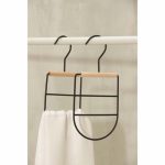 Вешалка для ремней и шарфов SAVANNA Wood, 11,3x24x1,1 см, цвет чёрный