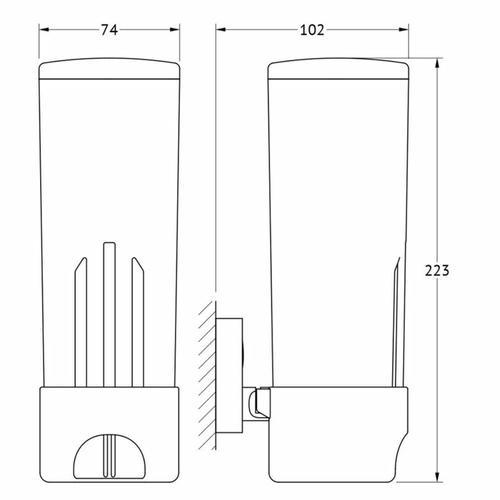 Контейнер для косметических дисков, хром, FBS — изображение 2