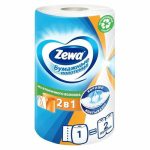 Бумажные полотенца Zewa 2в1 1 рулон, 120 листов, 30 м
