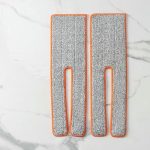 Набор насадок для плоской швабры с отжимом, 38x12 см, микрофибра, 2 шт, цвет МИКС