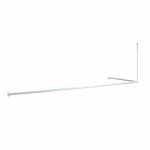 Карниз для ванной комнаты IDDIS белый