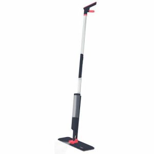 Швабра с распылителем Pioneer 37х9.5 см, ручка 121 см, цвет чёрный с красным