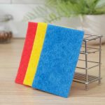 Набор салфеток жёстких для мытья посуды, раковин и плит Белая кветка, 3 шт