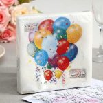 Салфетки бумажные New line FRESCO «Праздничные шары», 2 слоя, 33*33 см, 20 шт