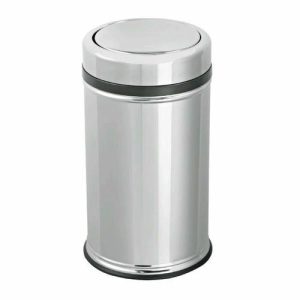 Мусорное ведро с вращающейся крышкой, 8 л, стальная
